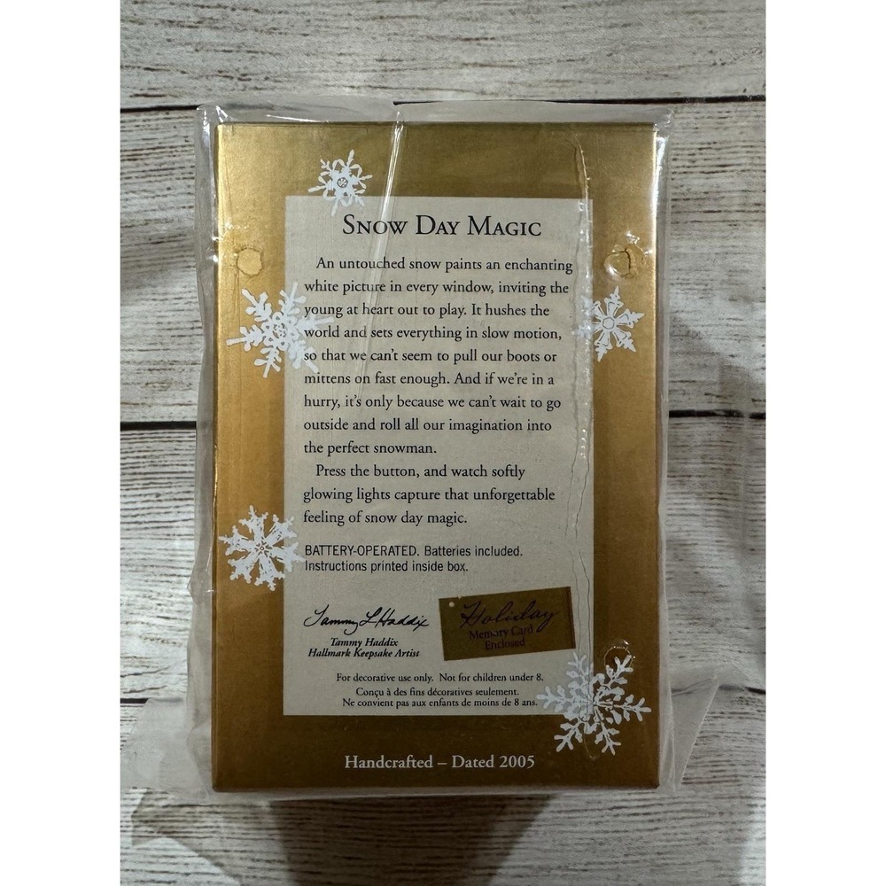 Hallmark Keepsake Ornament 2005 Snow Day Magic Club Exclusive Tub25 - Picture 2 of 2